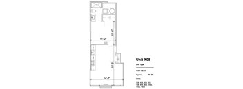 X08 - 1 Bed 1 Bath