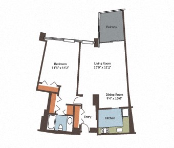 a drawing of a floor plan of a house