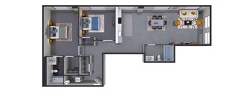 2 bed 2 bath C at Textile Apartments, Cincinnati, OH, 21286