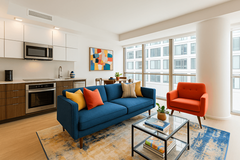 Open Concept Floor Plan at Artline Apartments, Washington