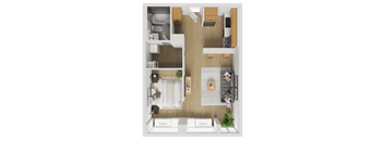 X02-J Floorplan at Reflections at the Wharf, Washington, 20024