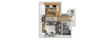 X05-S Floorplan at Reflections at the Wharf, Washington, DC, District of Columbia, 20024