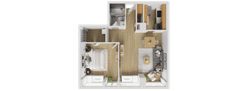 X16-1B Floorplan at Reflections at the Wharf, Washington, DC, District of Columbia
