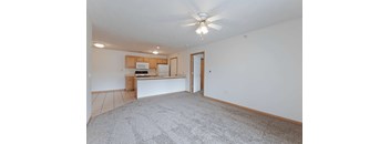 Two Bedroom: Living Room & Kitchen