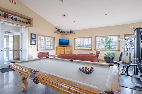 Eagle's Landing Clubhouse Pool Table and Lounge
