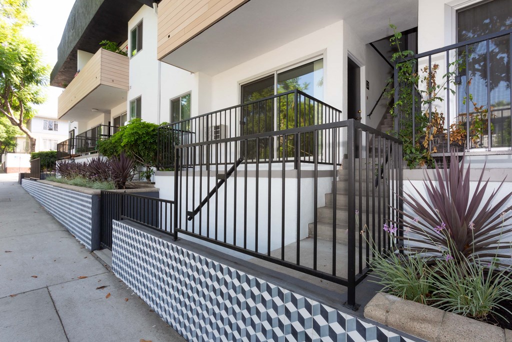 Exterior entrance into units