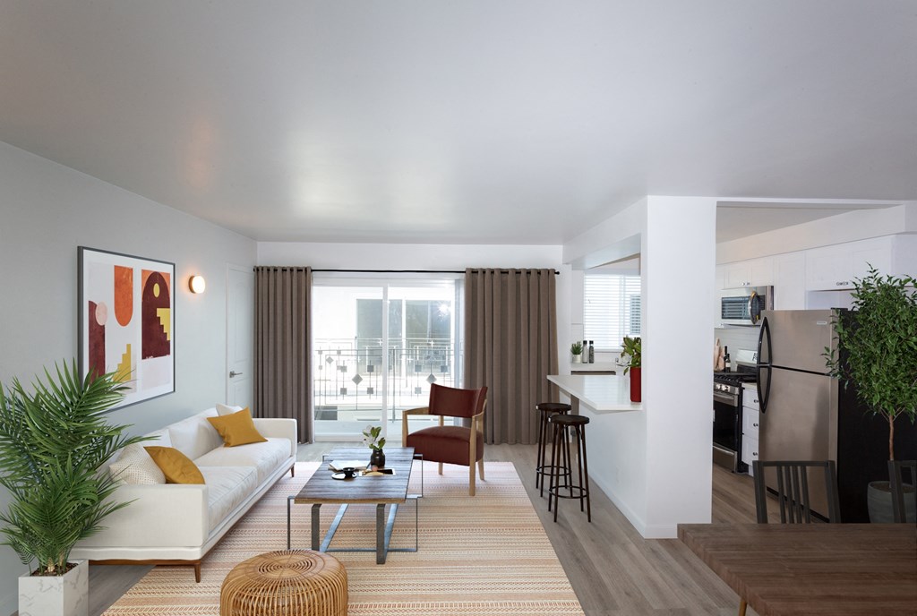 Open Floor plan one bedroom one bath