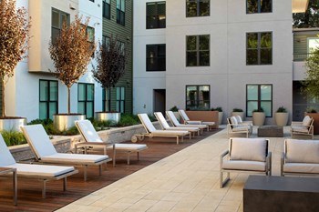 Outdoor sun deck with chairs to lounge and relax on - Photo Gallery 26