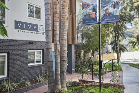 Exterior with greenery and trees