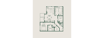 the residence @ eco mile apartments floor plan 2 bedroom