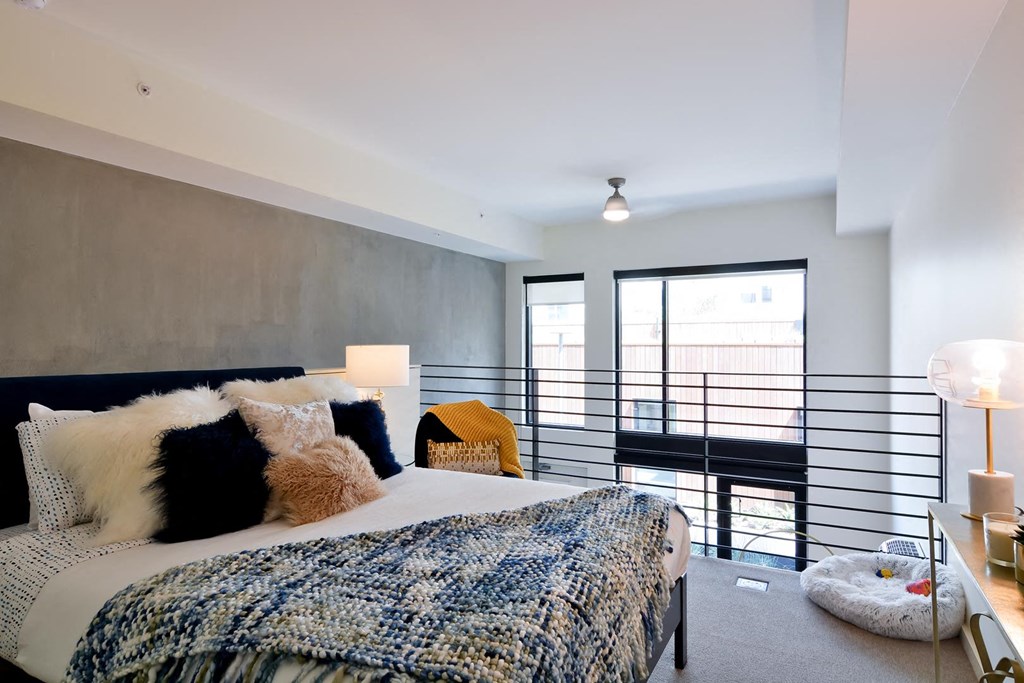 Beautiful bedroom with king bed