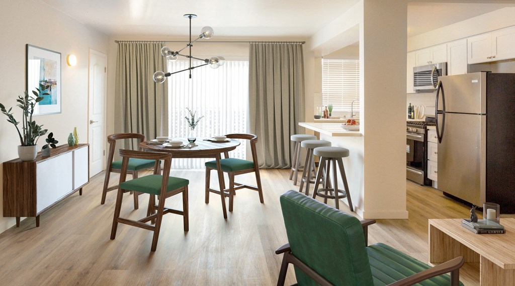 One Bedroom Kitchen and dining room