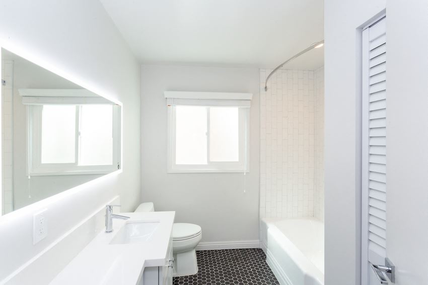 Bathroom Bathroom with all white fixtures