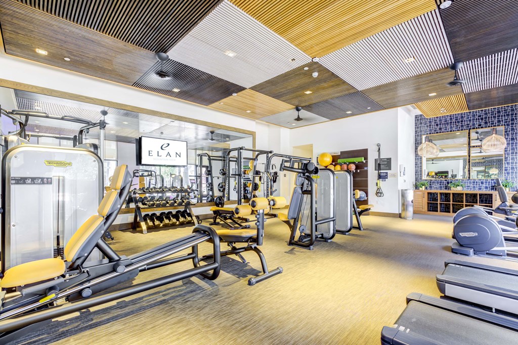Fitness Center with Weightlifting and Cardio equipment