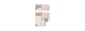 floor plan with 1st and 2nd floors