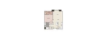 bedroom floor plan | luxury apartments in towson md | the mille brookhaven apartment