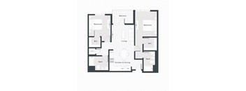 a floor plan of a house
