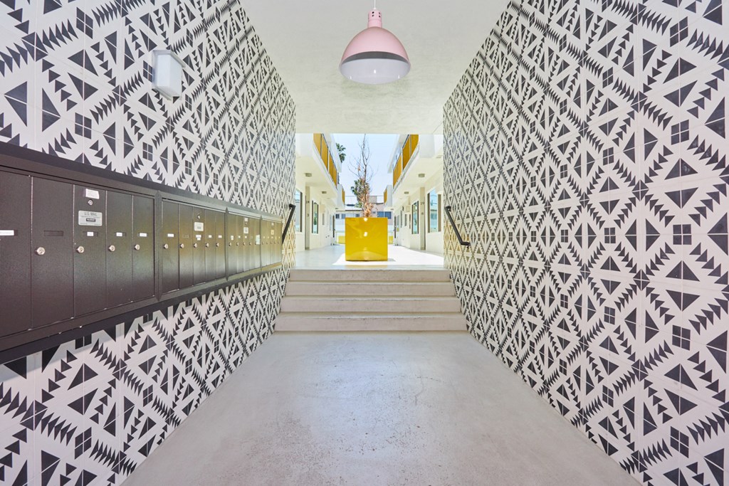 Artistically designed entry