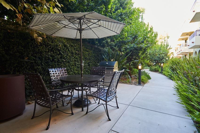 BBQ Area Outdoor BBQ grill with dining area