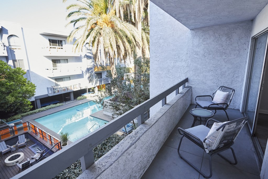 Unit Balcony Looking Over Courtyard