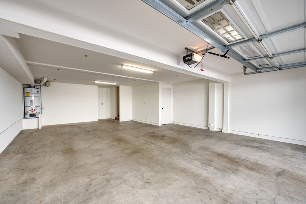 Spacious, bright garage