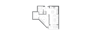 floor plan of the first floor of the house