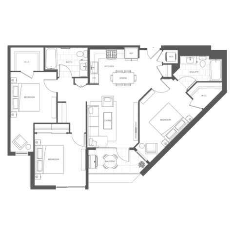 a diagram of a floor plan of a house