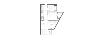 a floor plan of a house on a green
