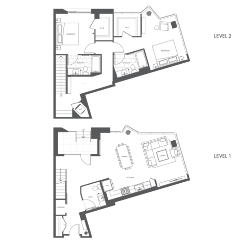 a floor plan of a house on a green