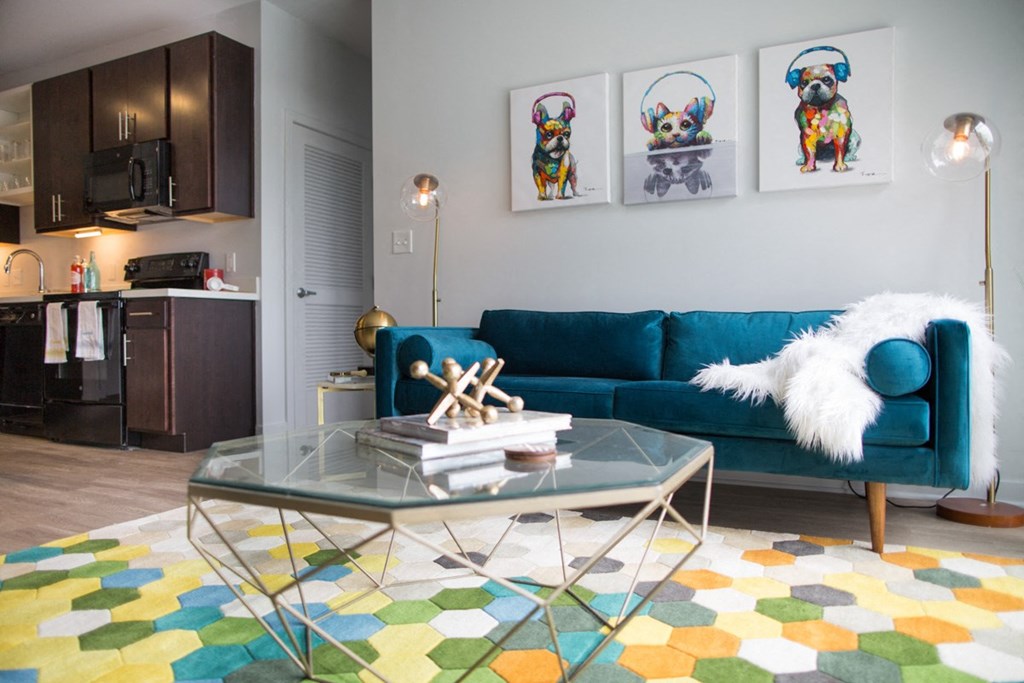 living room area at Pinnex, Indianapolis