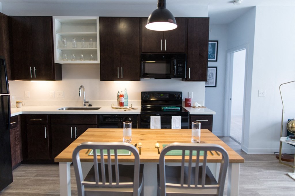 kitchen at Pinnex, Indianapolis, Indiana