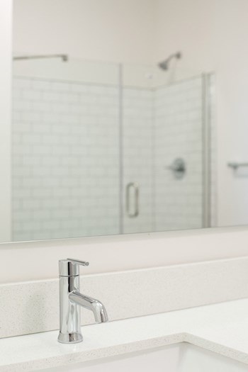 bathroom mirror and sink - Photo Gallery 18