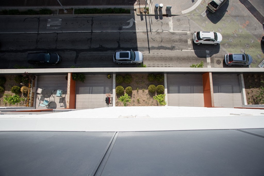 view of street at 747 Apartments, Indianapolis, 46202