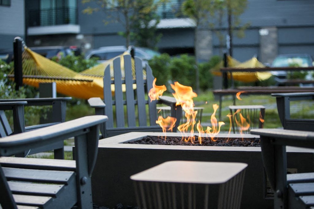 firepit at Pinnex, Indianapolis