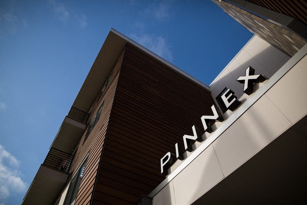 sign on building at Pinnex, Indiana
