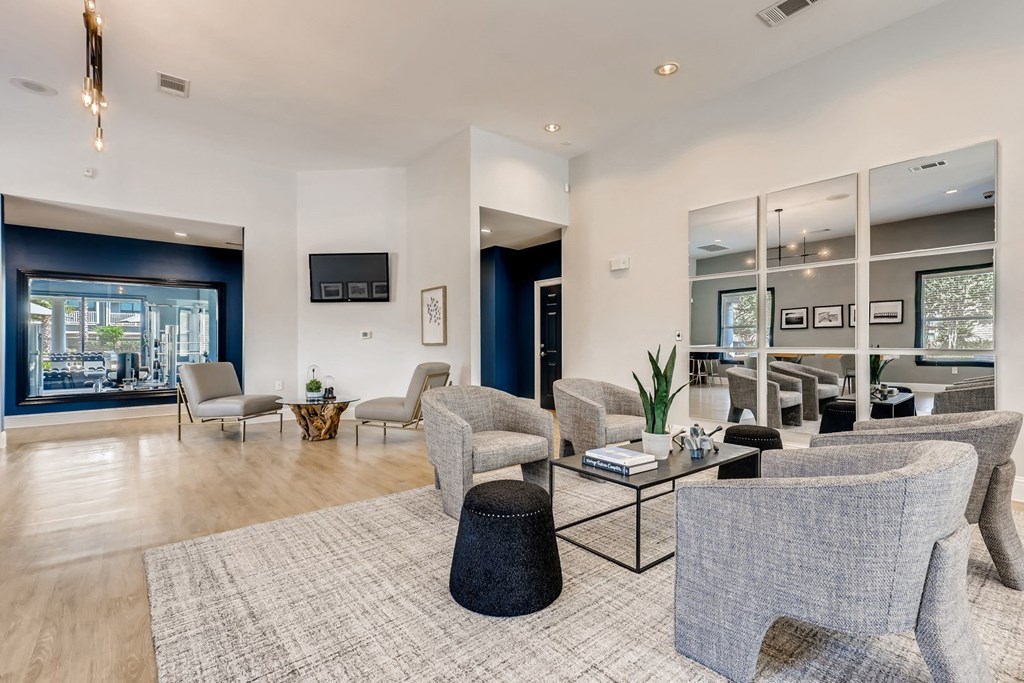 Resident Lounge In Cyber Cafe  at Avenues at Shadow Creek Ranch, Pearland, 77584