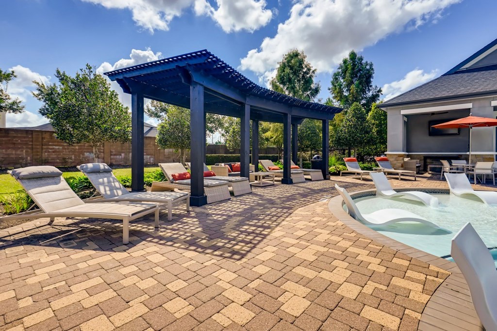 New Pergola Deck at Avenues at Shadow Creek Ranch, Pearland, Texas