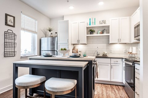 Airy Kitchen at Edge 35 Apartments, Indiana