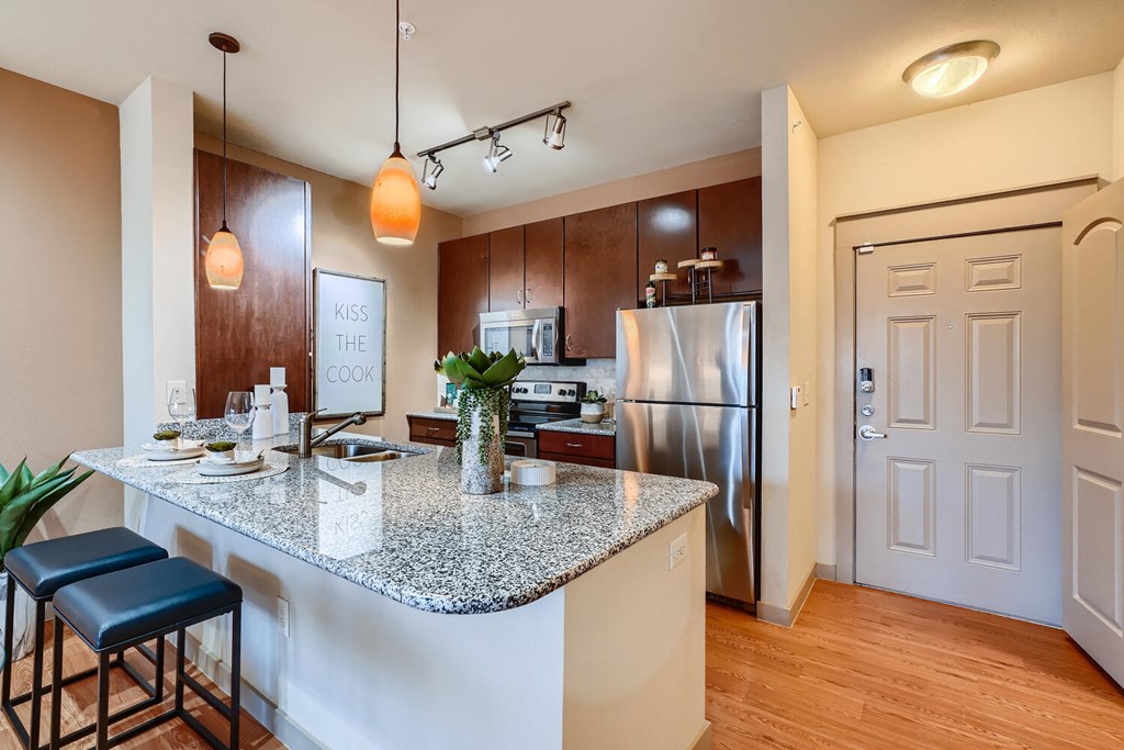 Gourmet Kitchen at Imperial Lofts, Sugar Land, Texas