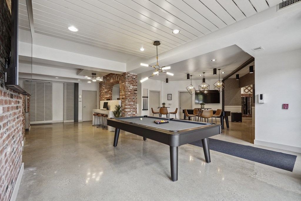 Billiards Table at Penn Circle, Carmel, Indiana