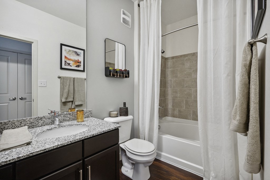 Bathroom With Bathtub at Penn Circle, Carmel