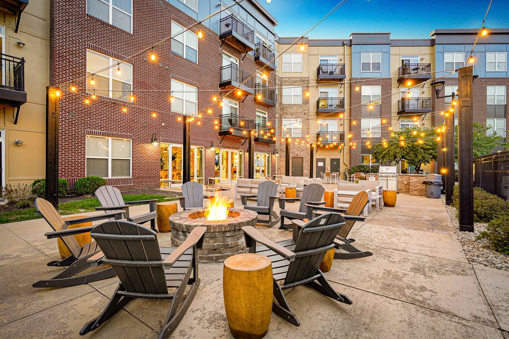 Firepit at Penn Circle, Carmel, Indiana