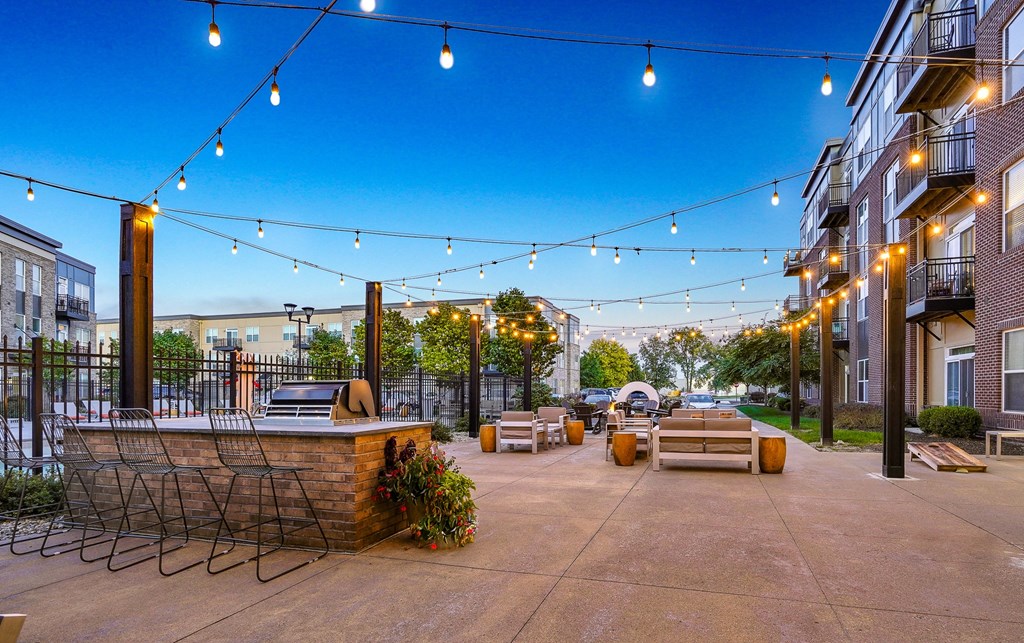 Outdoor Living Space at Penn Circle, Carmel, IN, 46032