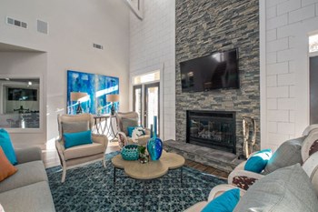 clubhouse living room in front of fireplace - Photo Gallery 7