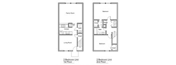 2BR Floorplan at Spring Creek Townhomes, Springfield