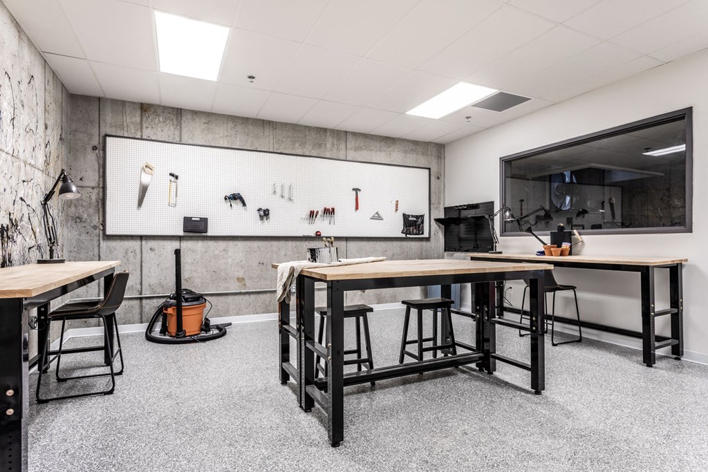 Makers room seating areaat The MK, Indianapolis