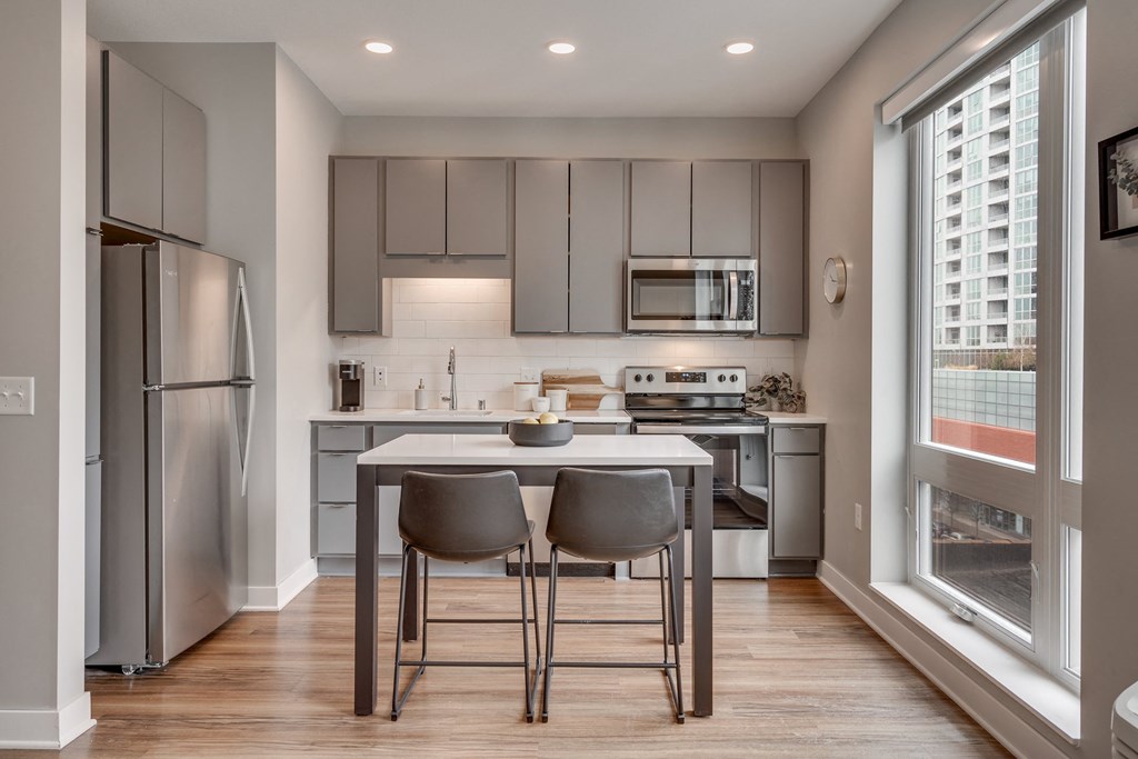 Kitchen Area at Marquee, Minneapolis, MN