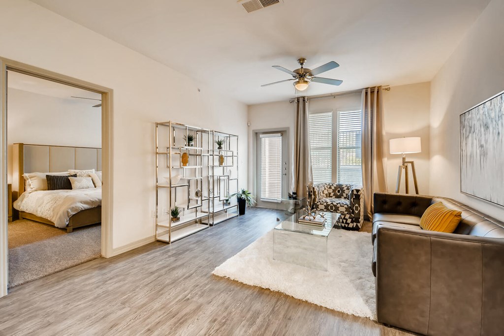 Living Room Interior at Discovery at Craig Ranch, McKinney, Texas