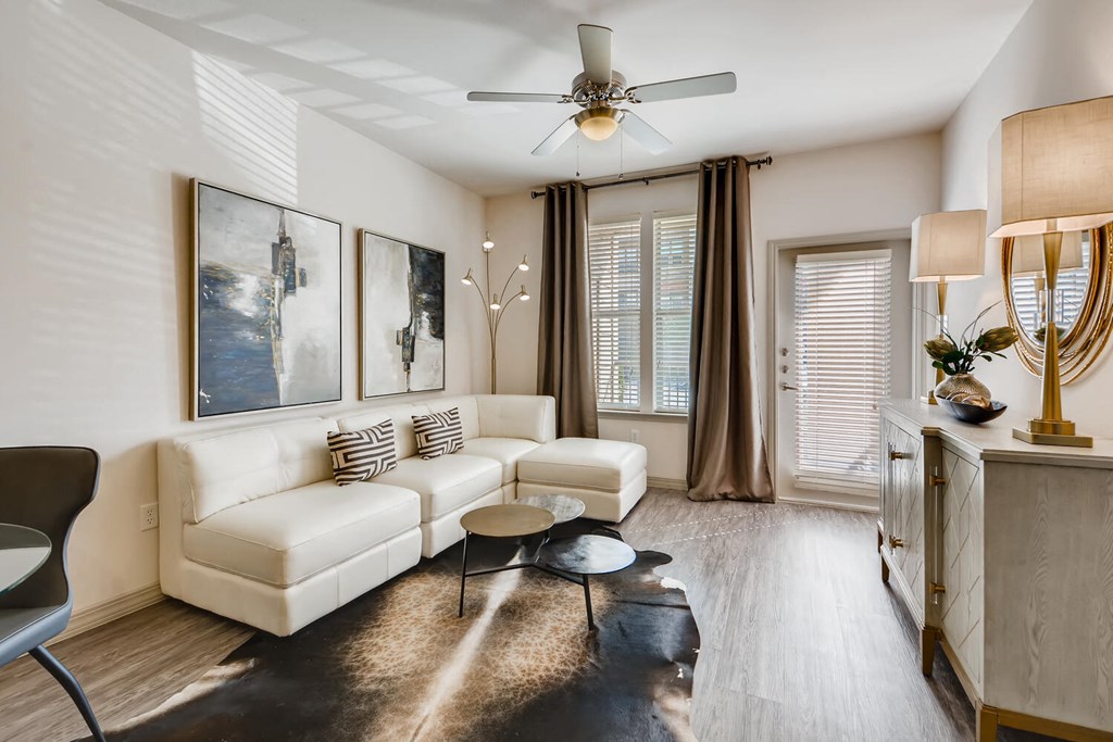 Modern Living Room at Discovery at Craig Ranch, McKinney, TX