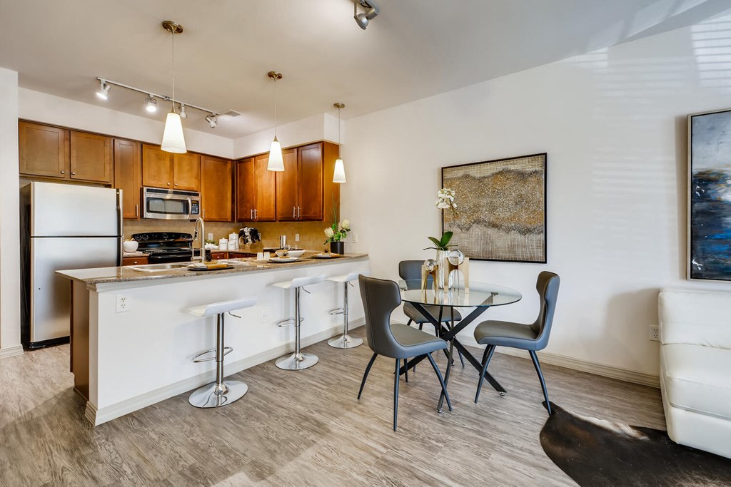 Dining And Kitchen at Discovery at Craig Ranch, McKinney, Texas